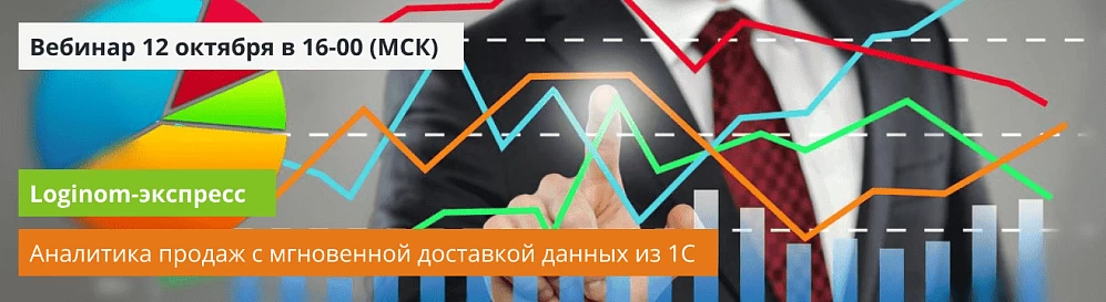 Аналитика продаж с мгновенной доставкой данных из 1С - совместный вебинар Денвик и Loginom