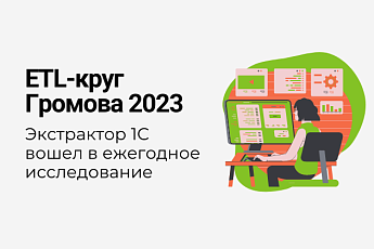 Экстрактор 1С стал участником исследования "ETL-круг Громова 2023"